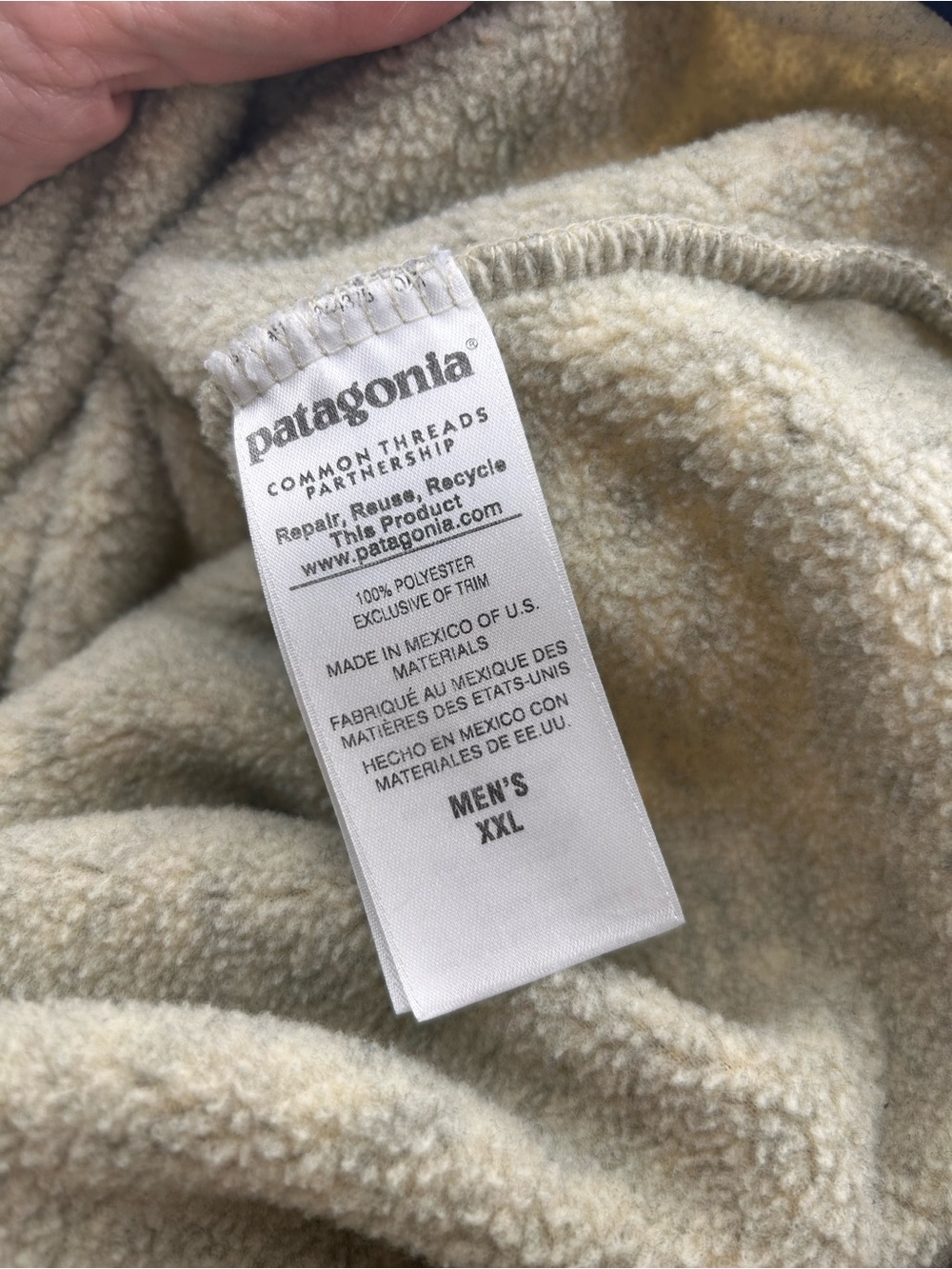 Men’s Patagonia Synchilla Snap T Fleece
Pullover Oatmeal Size XXL - Picture 6 of 7